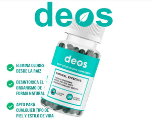 DEOS,  Cápsulas Eliminadoras de Olor 100% Naturales