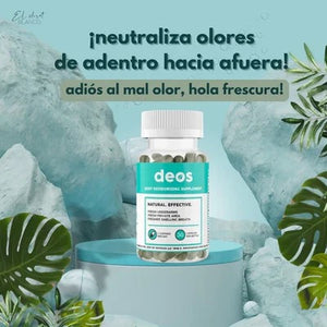DEOS,  Cápsulas Eliminadoras de Olor 100% Naturales